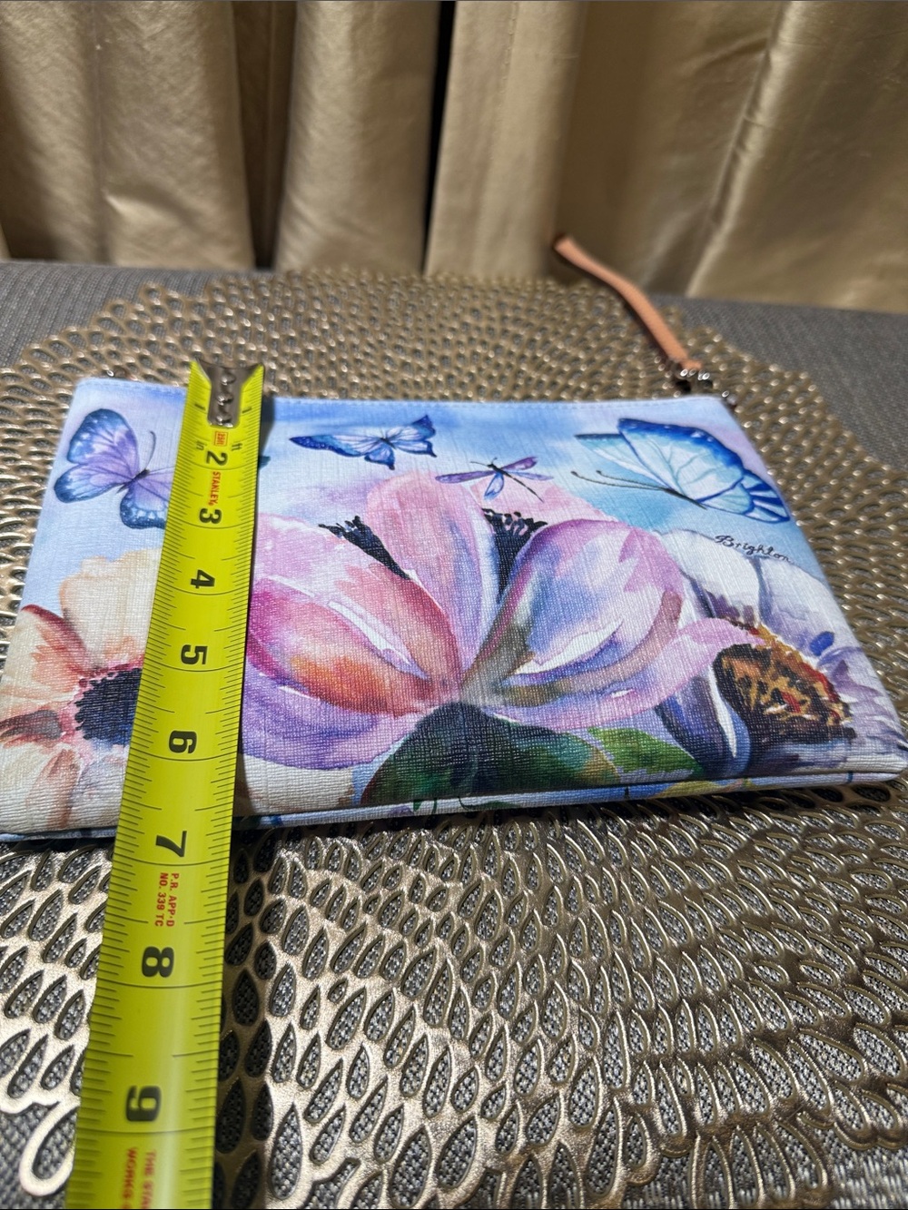 Brighton Belle Jardin Floral Butterfly Wristlet Clutch | Garden Print Leather - Picture 11 of 11